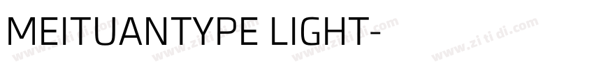 MEITUANTYPE LIGHT字体转换